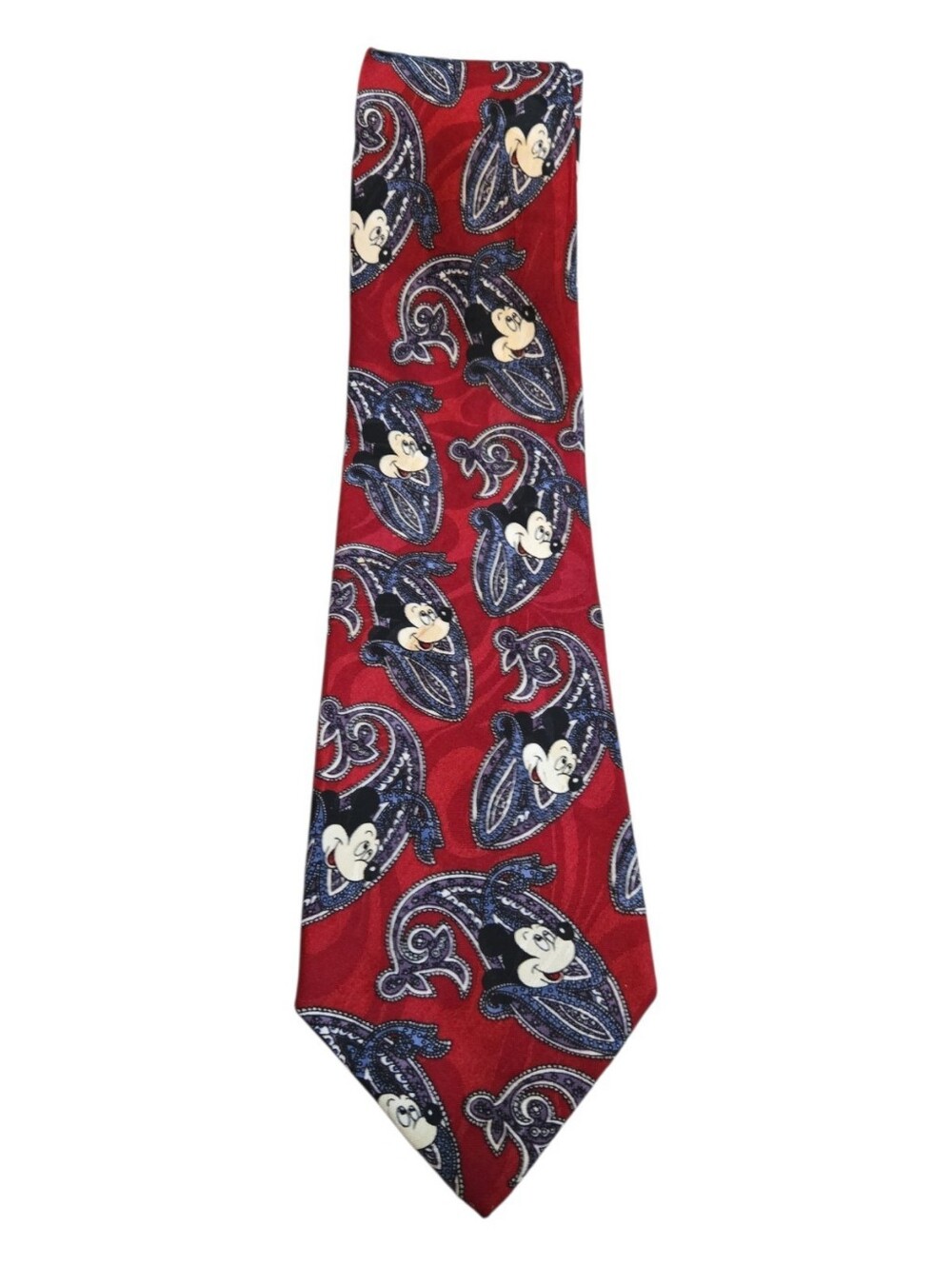 Y2k Disney Unlimited Mickey Mouse Paisley Tie